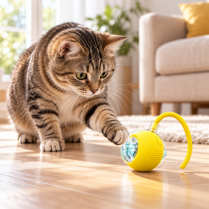 Interactive Rolling Pet Ball